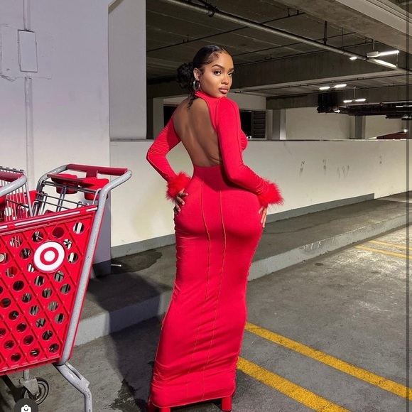 Red maxi dress - Picture 2 of 2